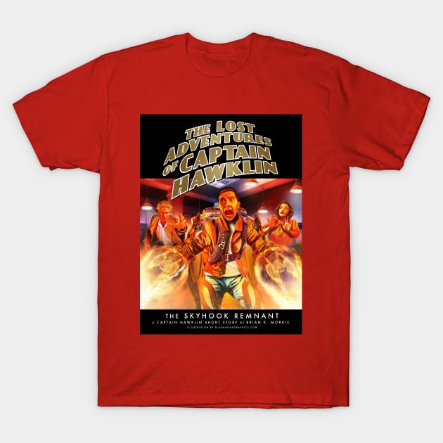 The Lost Adventuresof Captain Hawklin: The Shyhook Remnant T-Shirt by Plasmafire Graphics